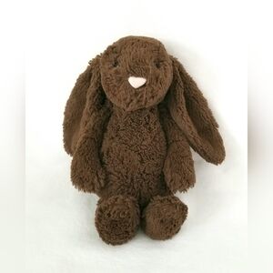 Jellycat Chocolate Brown Bashful Bunny 12" Plush Toy Stuffed Animal